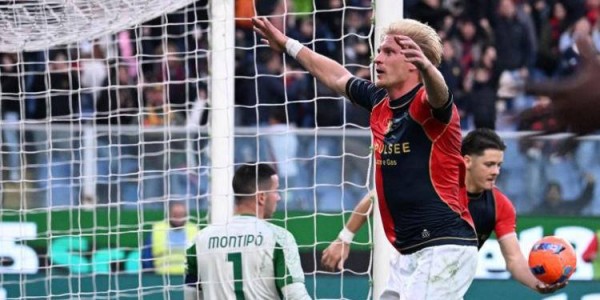 热那亚主场2-1逆转维罗纳，换帅后连战四轮保持不败，暂时脱离意甲降级区