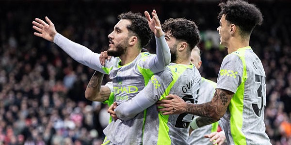 曼城客场2-1艰难拿下森林 切尔基一传一射配得上曼城10号球衣