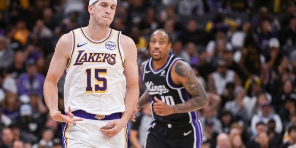 太离谱！湖人罚球46比18引对手不满 德罗赞无奈摇头