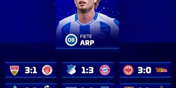 德转预测德甲：斯图3-1圣保，汉堡1-0海登，红牛1-2科隆，多特41