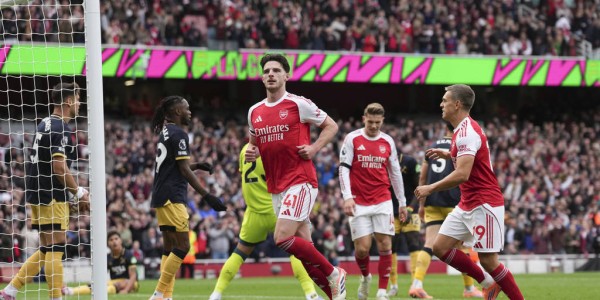 英超-赖斯建功萨卡点射 阿森纳2-0西汉姆迎各赛事4连胜