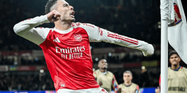 4-0横扫马竞！阿森纳摧枯拉朽展现争冠实力，大中锋梅开二度解气