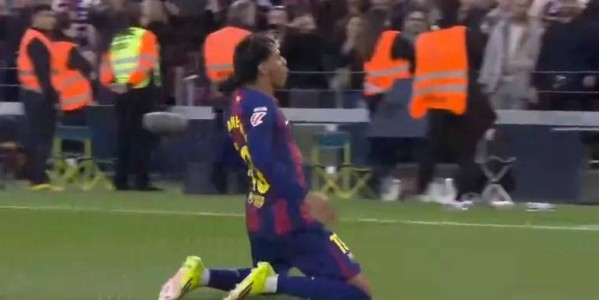 远射绝技！亚马尔滑跪庆祝刷新西甲单季纪录，5场连续贡献6球助攻