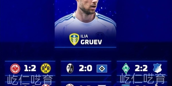 德转预测德甲：法兰克1-2多特，药厂3-2斯图，拜仁4-1沃尔夫斯堡